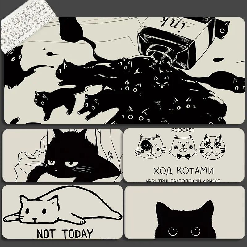 Lót ChuộT + BàN PhíM HìNh MèO Xinh XắN 900 * 400 * 3MM