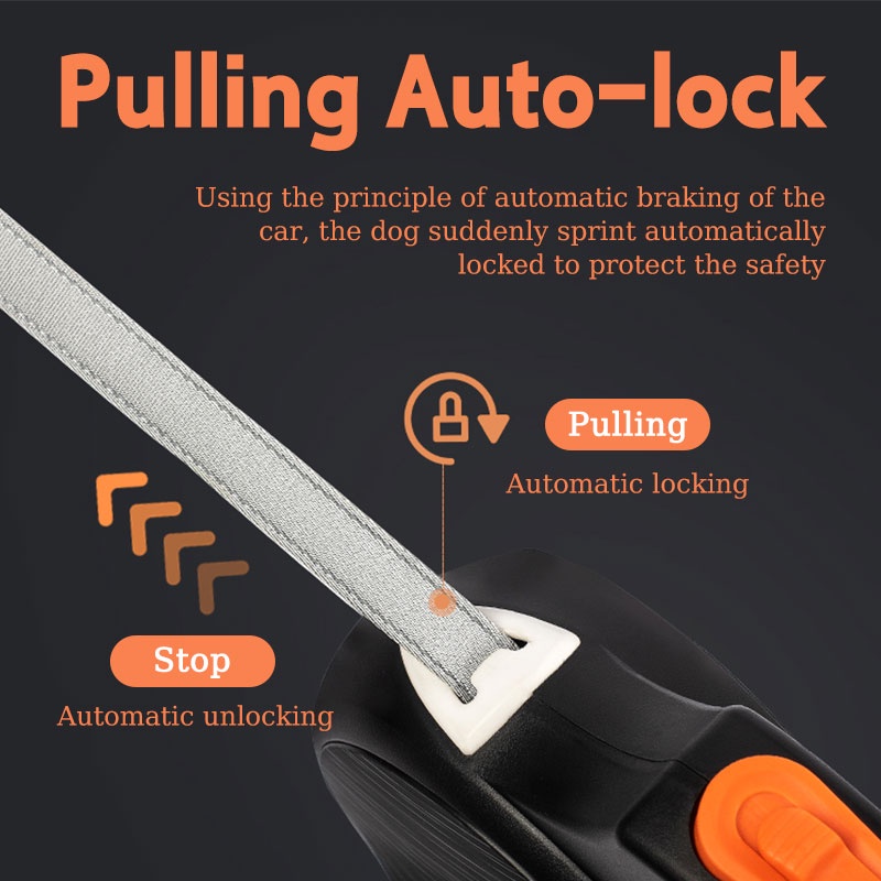 HamshMoc Dây Dắt Chó Đi Dạo Có Tay Cầm Chống Trượt Tiện Dụng