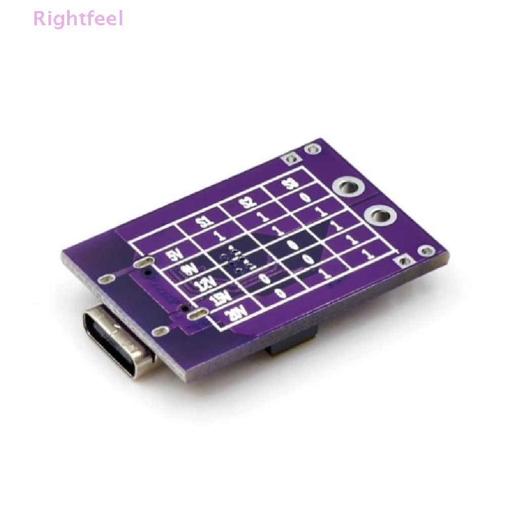 Rightfeel PD/QC fast charge decoy trigger support 5V 9V 12V 15V 20V fixed voltage output New