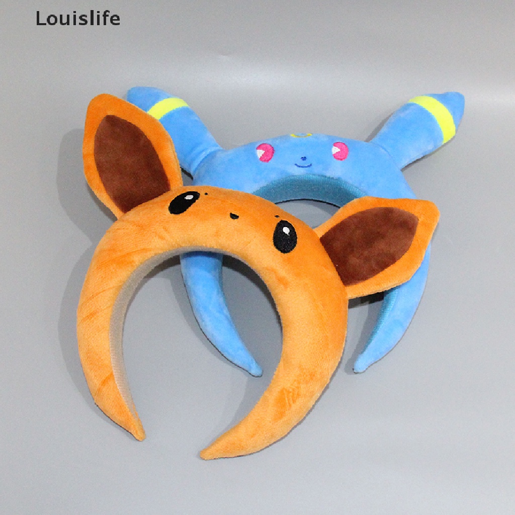 Băng Đô Cài Tóc Louislife Hình Pokemon Sylveon Eevee Mimikyu Nhồi Bông Dễ Thương