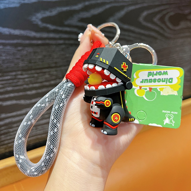 Móc Chìa Khóa Hình Chú Gà / Khủng Long Đơn Giản Sáng Tạo Thời Trang