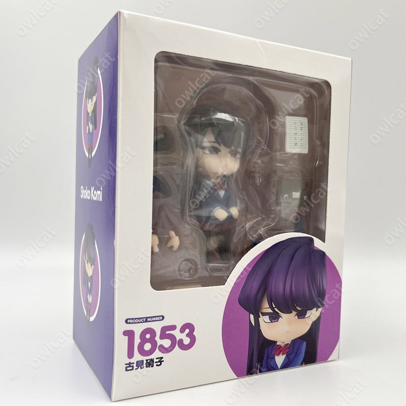 Mô Hình Nhân Vật Shouko Komi  1853# 10cm Action Figure JK Uniform Cat Girl Komi-san Is Bad at Communication Komi Can't Communicate PVC Packed in Box Model Nendoroid