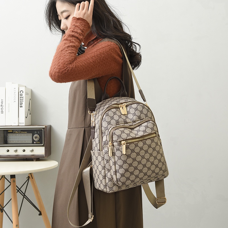 Ba Lô Du Lịch In Họa Tiết Cổ Điển Hợp Thời Trang Cho Nữ