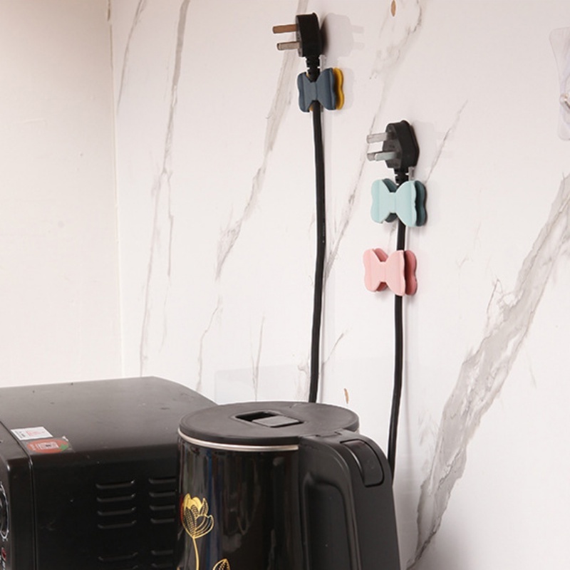 Giá Đỡ Cáp Sạc USB Tự Dính Bằng Nhựa Đa Năng