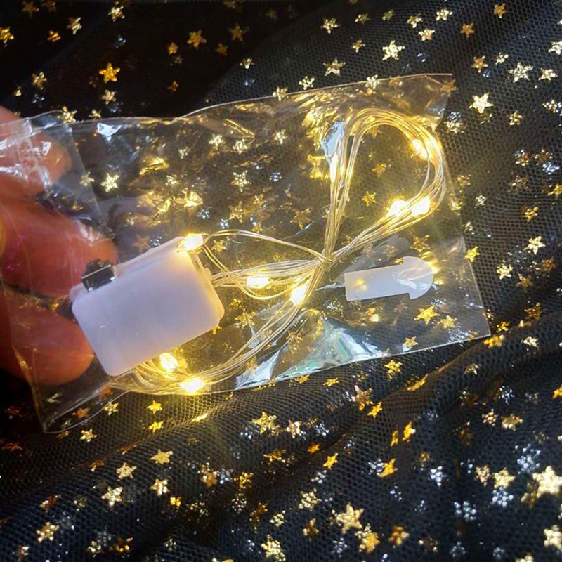 Hộp Quà Tặng Dây Đèn LED Bằng Đồng Trang Trí Bó Hoa Màu Sắc Tươi Sáng