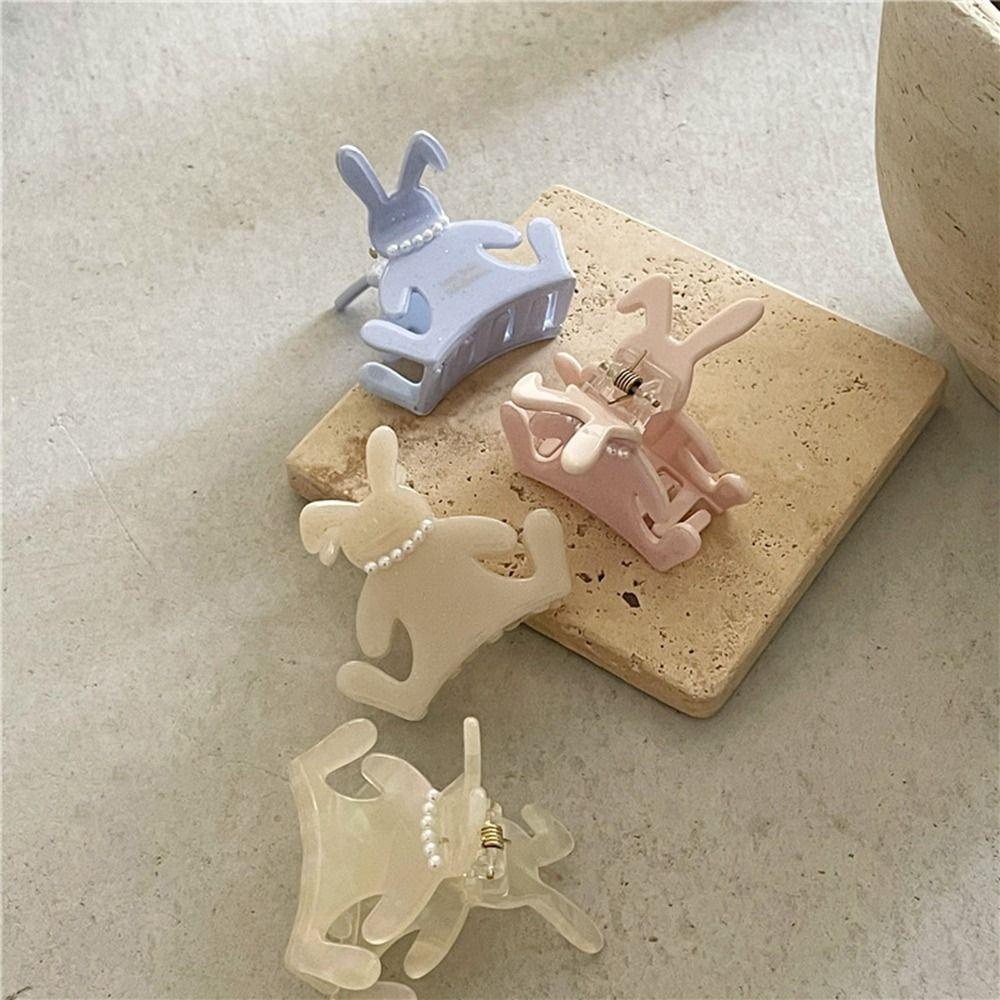 Kẹp Tóc Hình Tai Thỏ / Cá Mập Hoạt Hình Axit Acetic Ngọt Ngào Thời Trang Cho Nữ