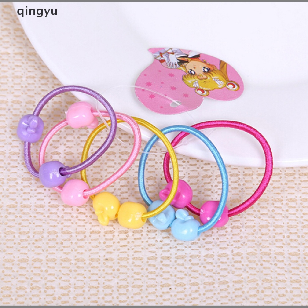 Bộ 50 Dây Buộc Tóc Cao Su Co Giãn Xinh Xắn Cho Bé Gái