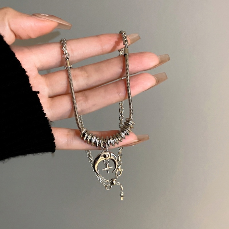 Dây Chuyền Mặt Hình Trăng Sao Dễ Thương Ngọt Ngào Cho Nữ