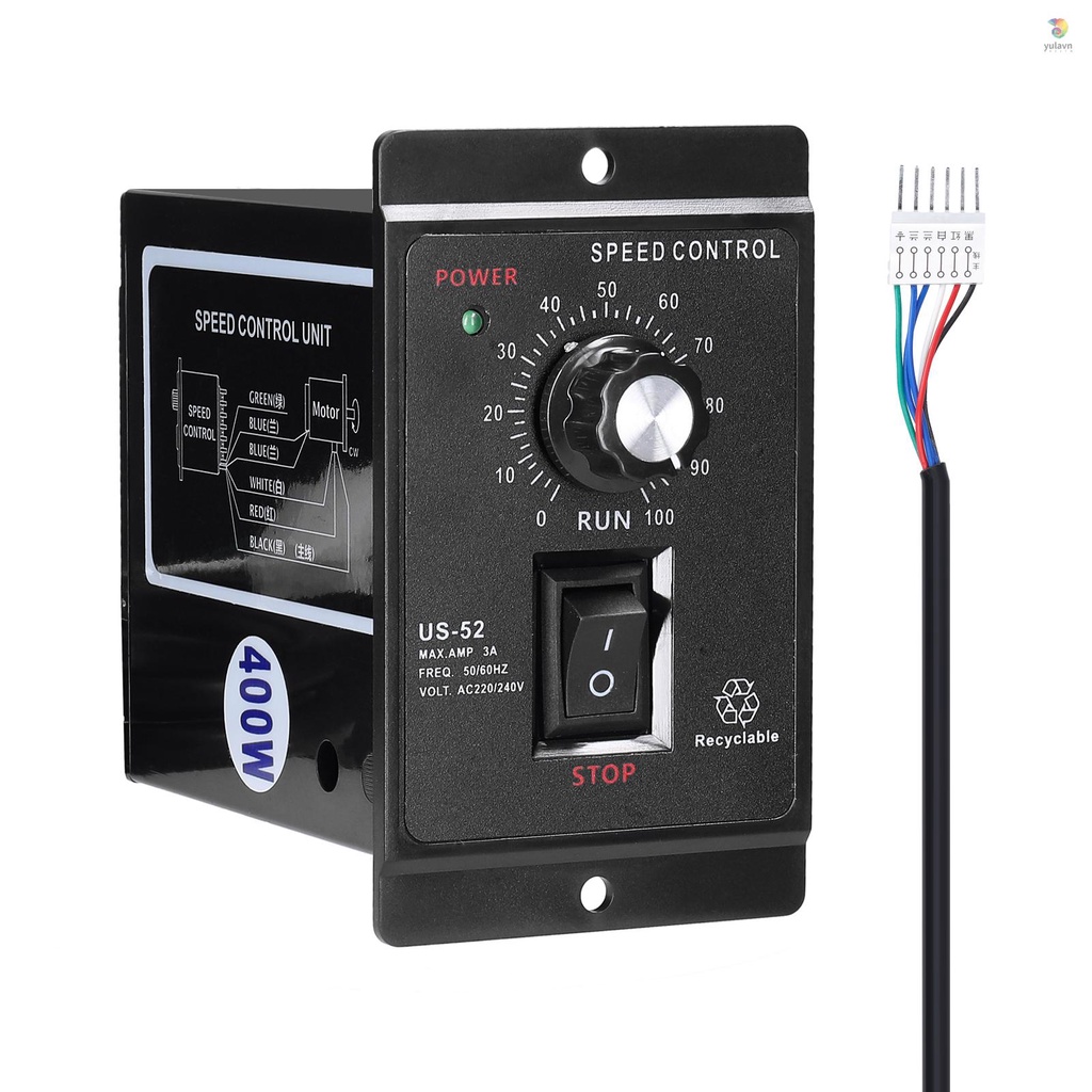 Yulavn) Bộ Điều Khiển Tốc Độ Động Cơ Bước Một Pha Điện Một Giai Đoạn