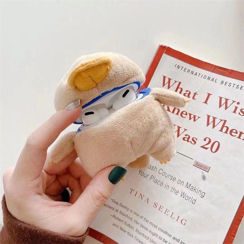 Vỏ Đựng Ốp Case Airpods Vịt Bông Nâu Chống Va Đập Bám Bụi 1/2,3,Pro,Pro2 - Jerry Shop