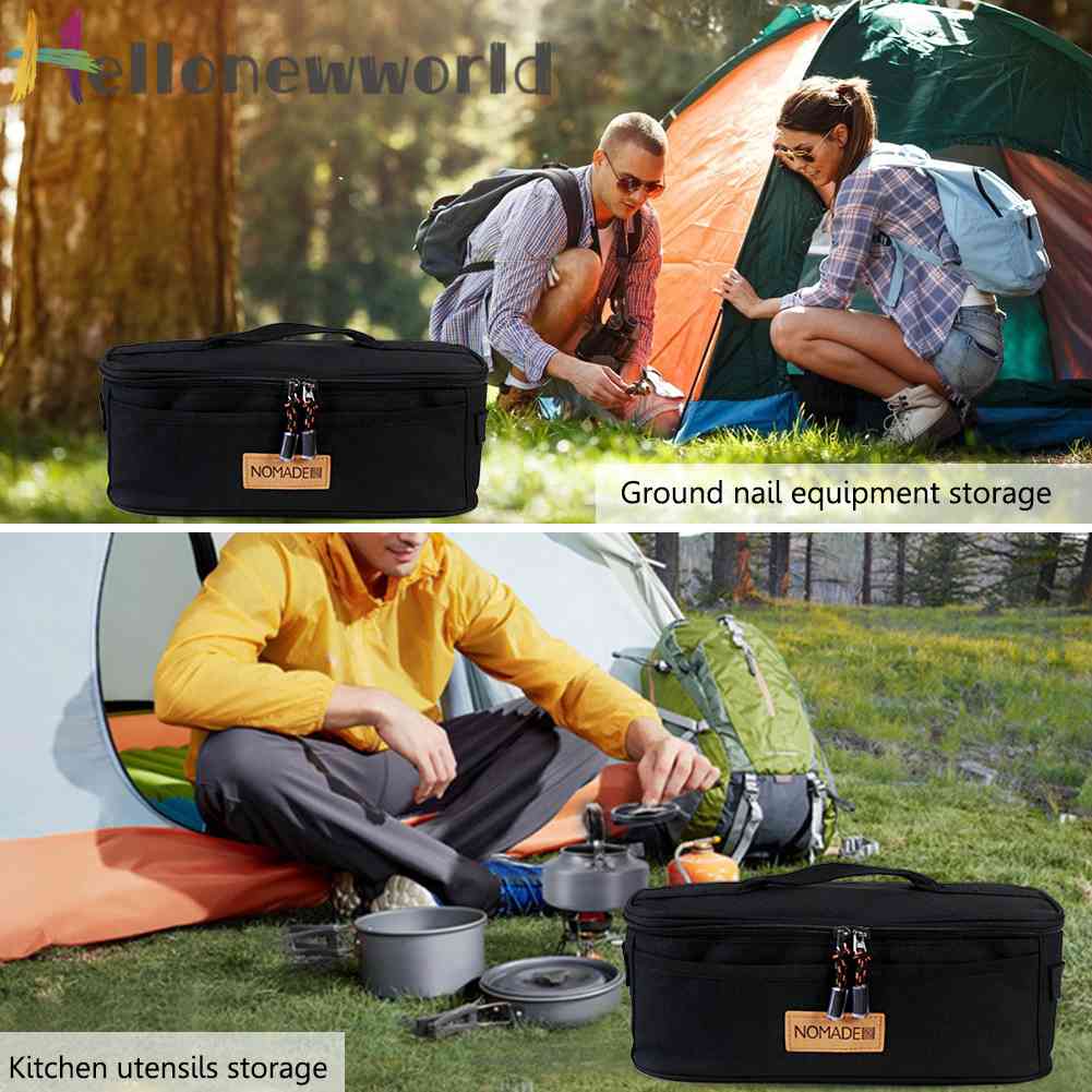 Túi Đựng Dụng Cụ Nấu Ăn 600D Bằng Vải Oxford Chống Thấm Nước Tiện Dụng Mang Theo Du Lịch Cắm Trại