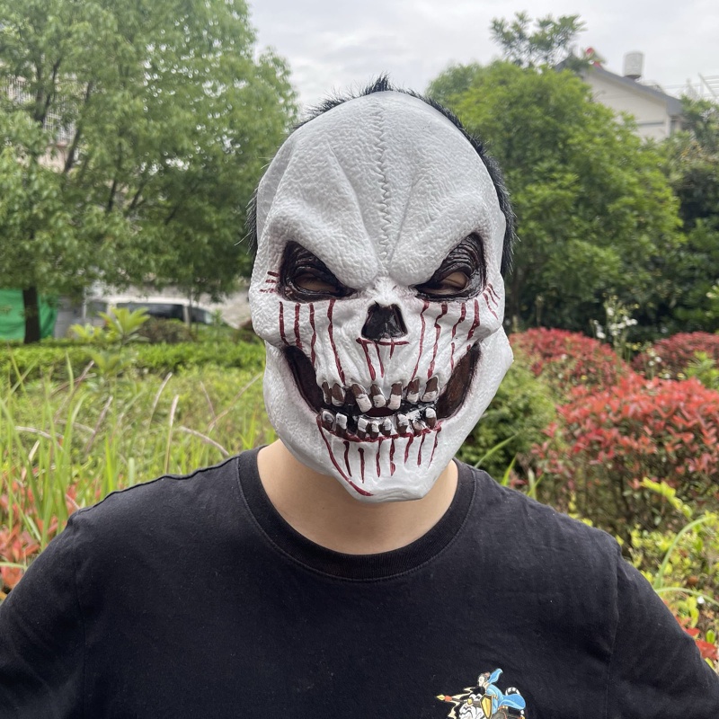 Đen Mặt Nạ Hóa Trang Halloween Hình Đầu Lâu Máu Độc Đáo