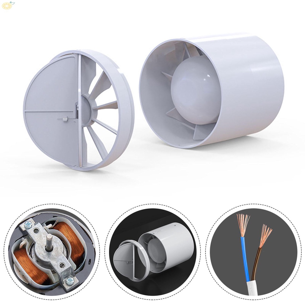 【VARSTR】Duct Fan Powerful -15°C To 40°C 100mm 2200 Rpm 220V 34 DB Fast Brand New