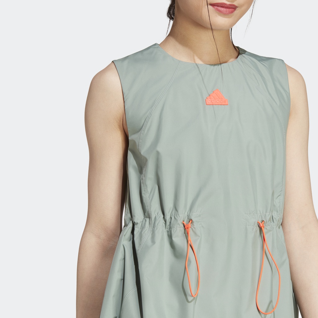 Adidas Phong cách sống Váy City Escape Nữ màu xanh lá HU0248