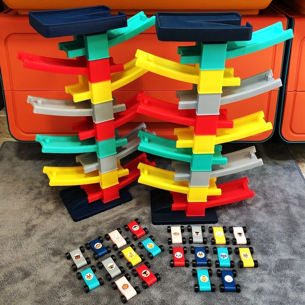 Đồ Chơi Đường Ray Xe Hơi Mini Giáo Dục Cho Bé 1-6 Tuổi