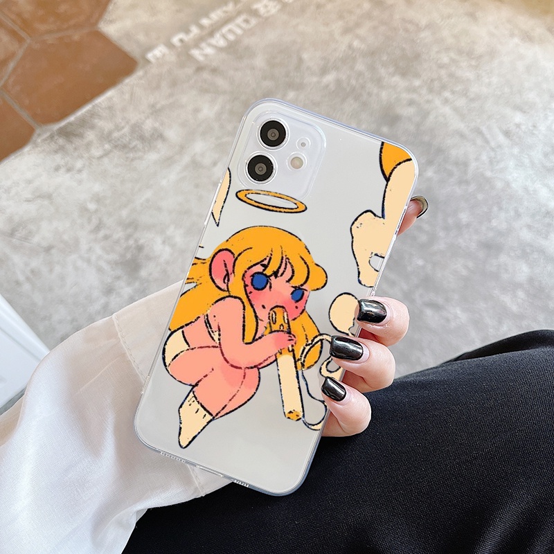 Ốp Điện Thoại Dễ Thương Cho iPhone13 mini 12 mini 14pro max X 14 xr 11 se 8 xsm 13 6 14pro max pro 12 14plus 7 plus se