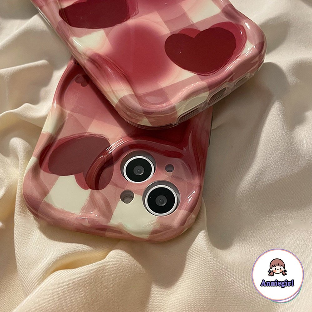Ốp Điện Thoại Dẻo Họa Tiết Trái Tim Đỏ Rượu Phong Cách Cổ Điển Cho IPhone 11 Casing 14 Pro Max Ip 13 12 11 Pro Max 14 Pro Max