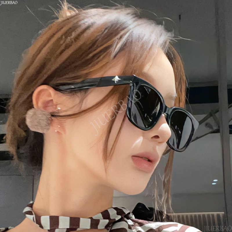 Kính Mát Gọng Vuông Màu Đen Chống Tia UV Phong Cách Harajuku Hàn Quốc Thời Trang Cho Nam Và Nữ