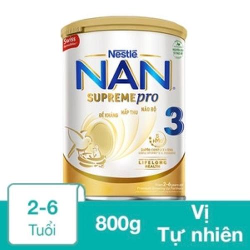 [HSD T11-2024] Sữa Bột NAN Supremepro Số 3 800g (2 - 6 Tuổi) Dành Cho Trẻ Dị Ứng Đạm Sữa Bò.