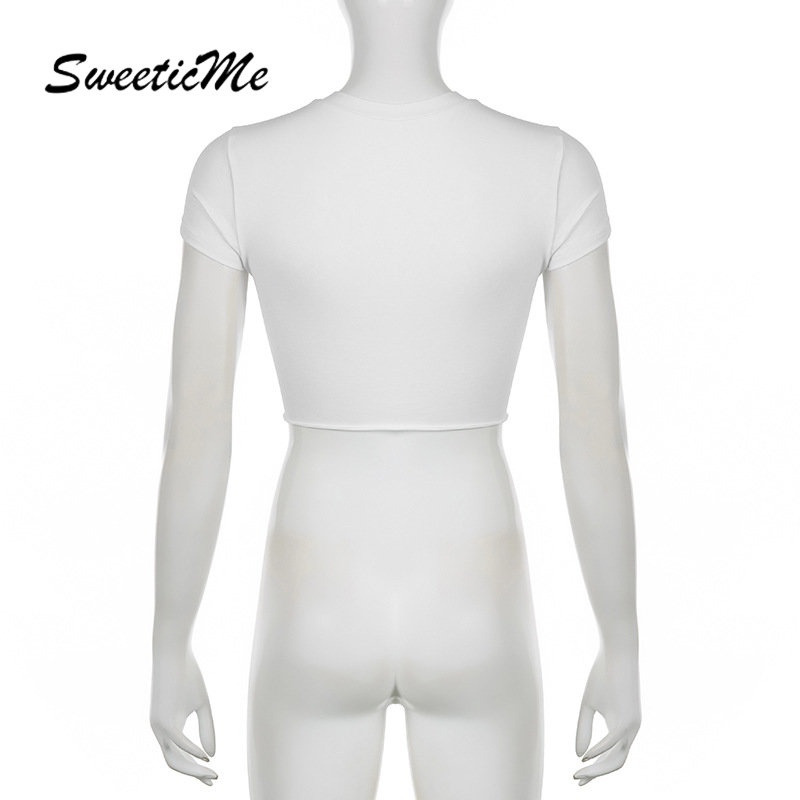 Áo Thun Tay Ngắn Dáng Ôm In Họa Tiết Thời Trang Mùa Hè 2023 Cho Nữ