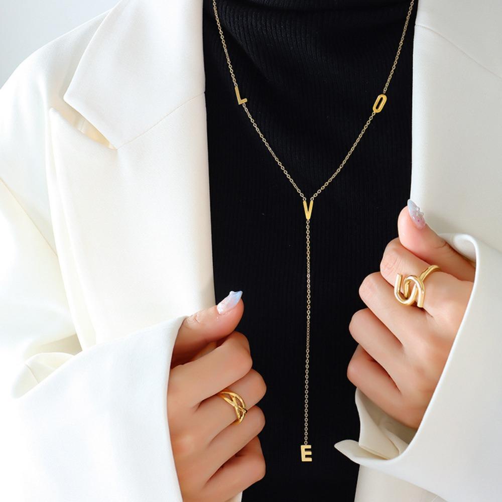 Vòng cổ Dáng Dài Phong Cách Hàn Quốc Sang Trọng WMES15H Dành Cho Nữ