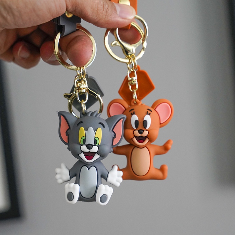 Móc khóa OSSAYI hình hoạt hình Tom & Jerry dễ thương ngộ nghĩnh