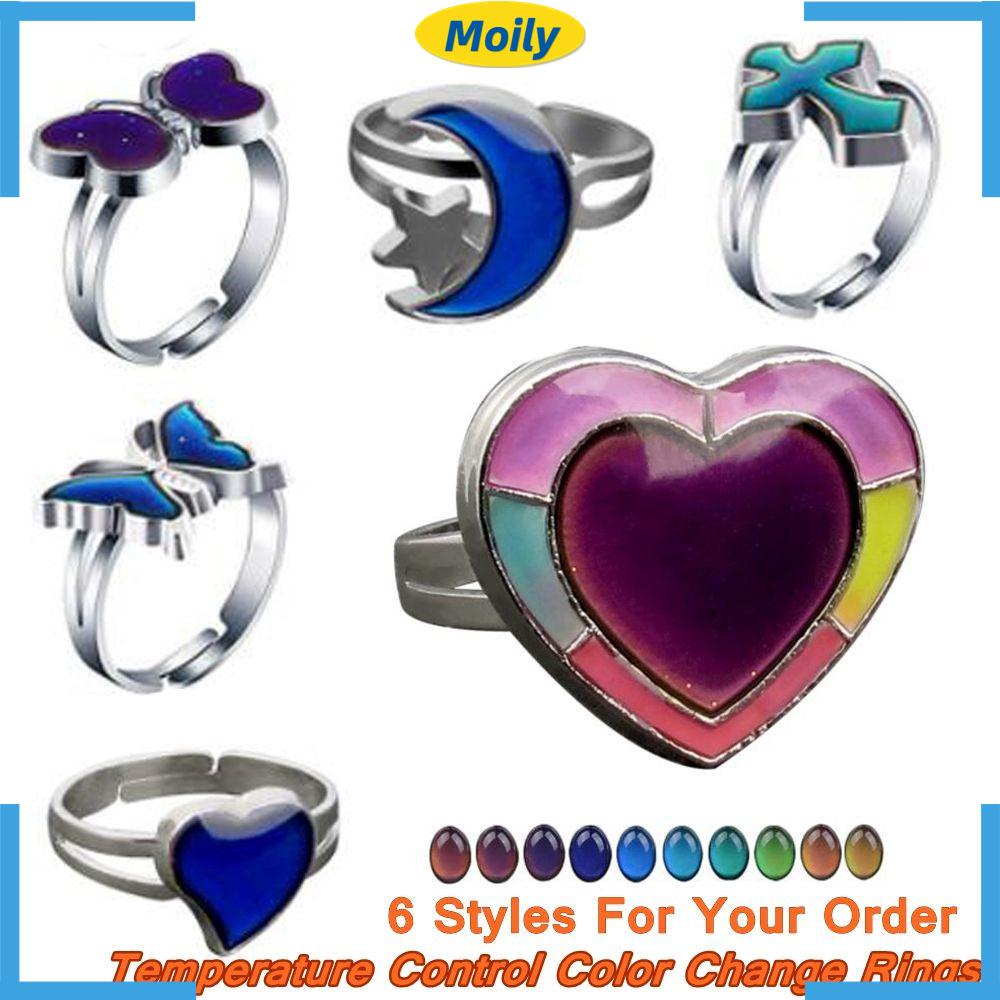 Nhẫn Đổi Màu Với 6 Kiểu Dáng Khác Nhau Độc Đáo Xinh Xắn