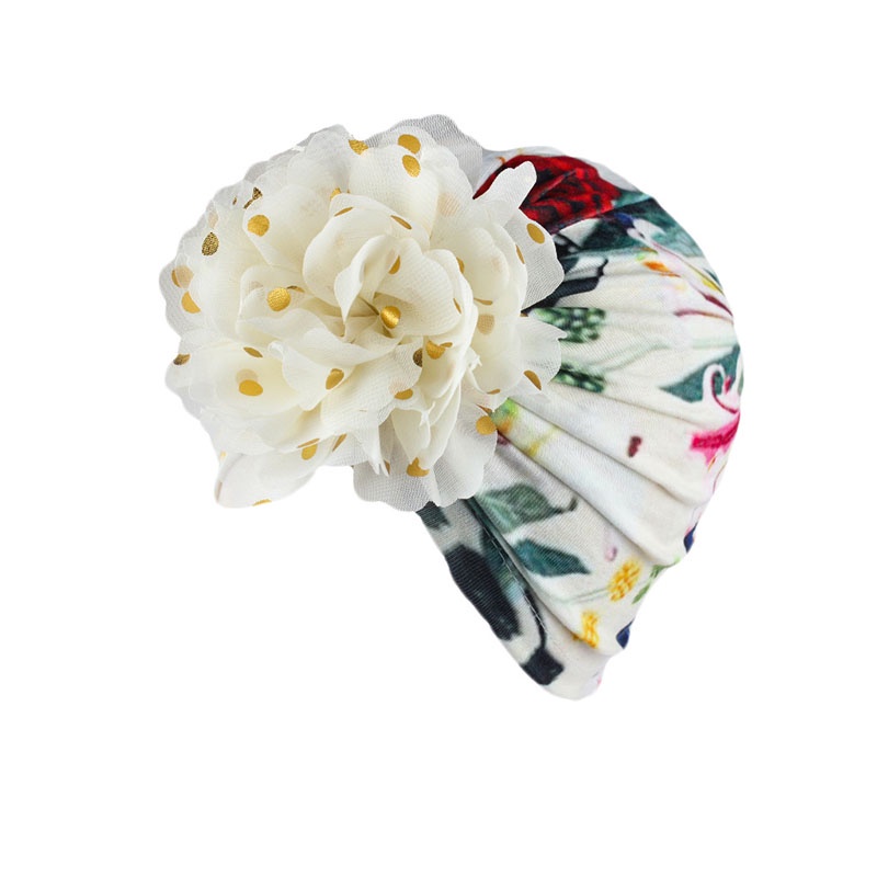 Mũ Trùm Đầu Mềm Mại Thoáng Khí In Họa Tiết Hoa Phong Cách Ấn Độ Thời Trang Mùa Hè Cho Bé