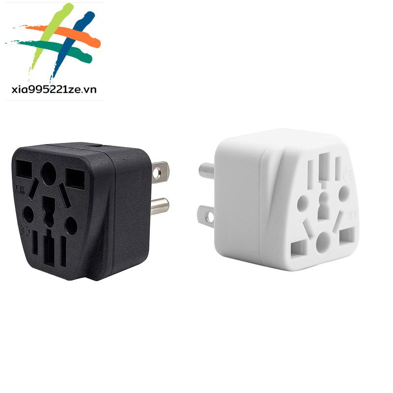 Phích Cắm Sạc Chuyển Đổi 3 Chấu US / UK / AU / In / CN / JP / Asia / Ý / Brazil Sang USA