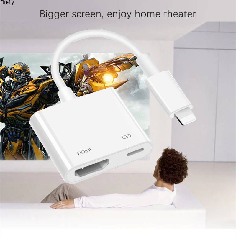 Coza Bộ Chuyển Đổi Lightning Sang Hdmi Bộ Chuyển Đổi Av Kỹ Thuật Số Hd 1080P Tv Bộ Chuyển Đổi Cho Iphone Ipad Sang Tv Cùng Màn Hình Hd Chuyển Đổi Di Động Cho Cáp Lightning Hdmi