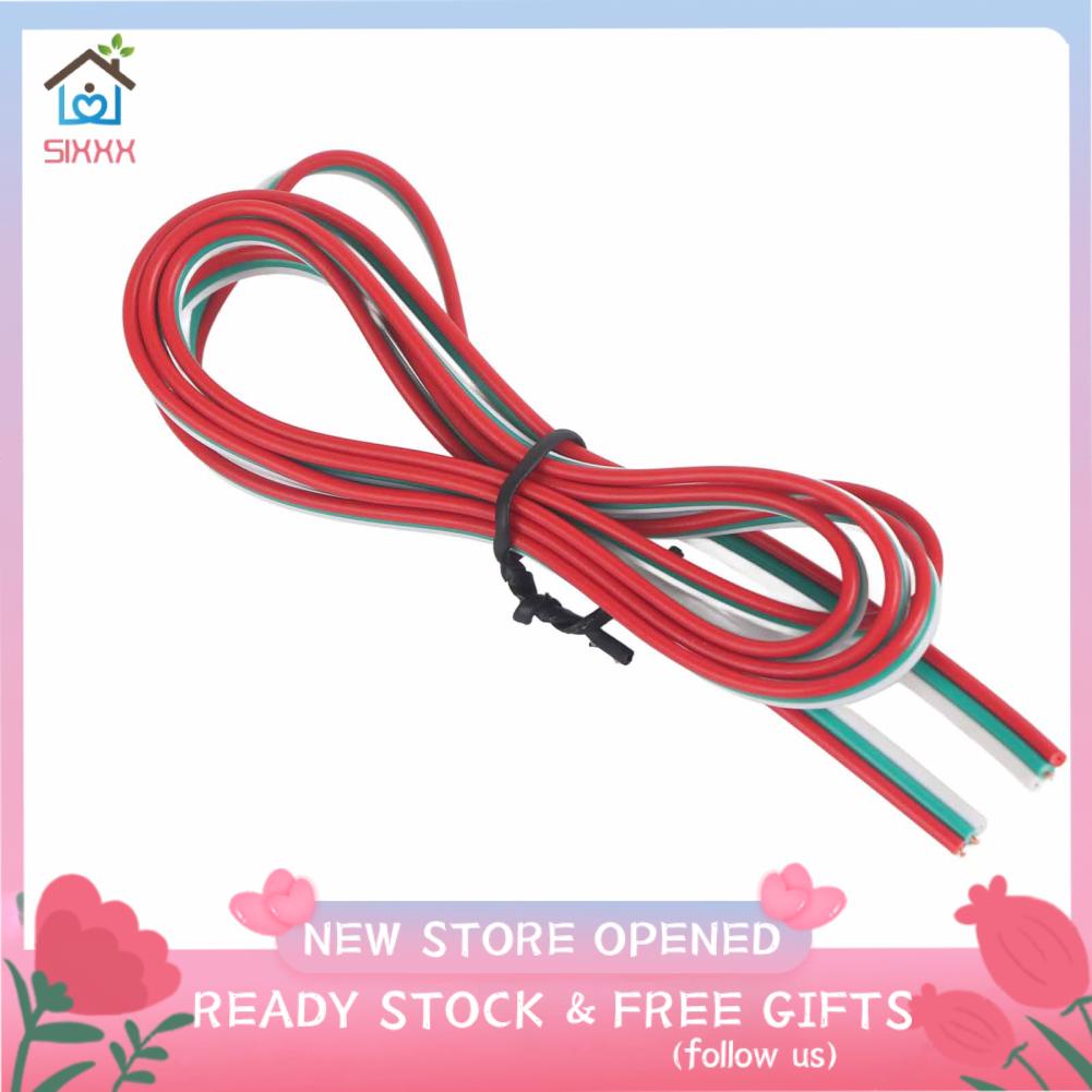 Sixxx 22 Gauge 24AWG Extension Cable Cuttable 0.3mm² 3Pin Pure Copper Wire Red and Green