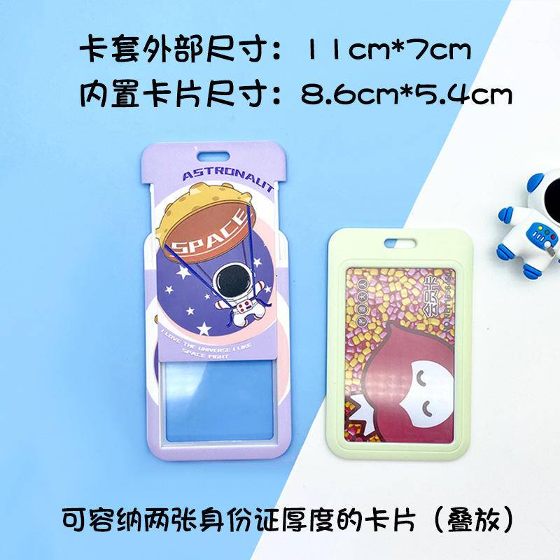 🐼 MKBK 🐼 Dây đeo bảng tên Thẻ tên Thẻ đeo tên dây đeo thẻ co rút phi hành gia dễ thương dây rút thẻ thẻ đeo học sinh bao đựng thẻ sinh viên Hoạt hình văn phòng phẩm giá sỉ