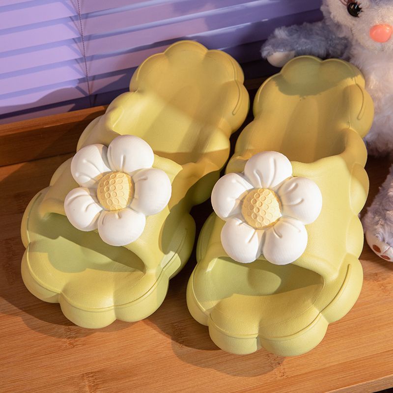 Oeteo Dép Đi Trong Nhà Đế Dày Đính Hoa Thời Trang Cho Nữ