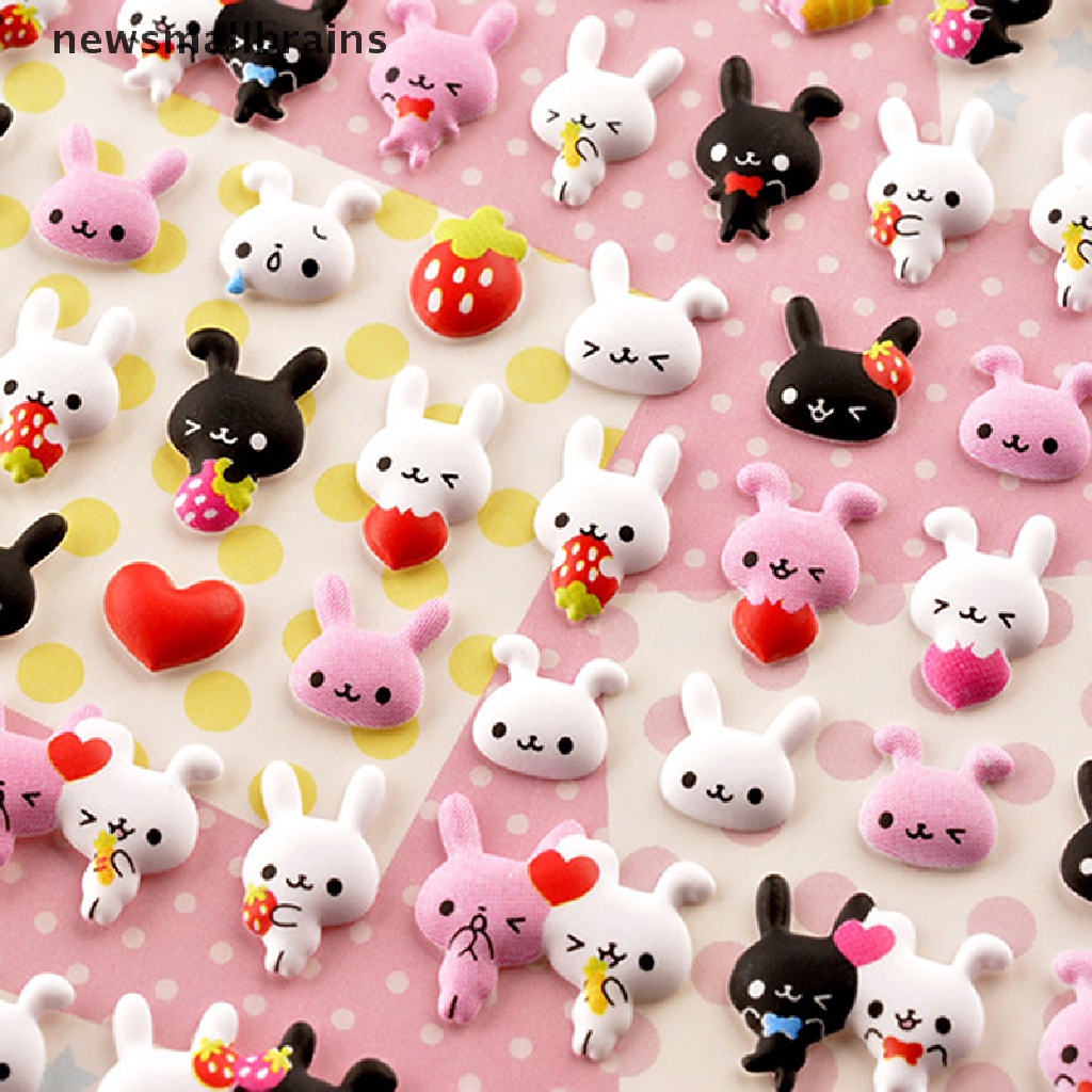 Sticker dán trang trí nhật ký hình động vật 3D ngộ nghĩnh