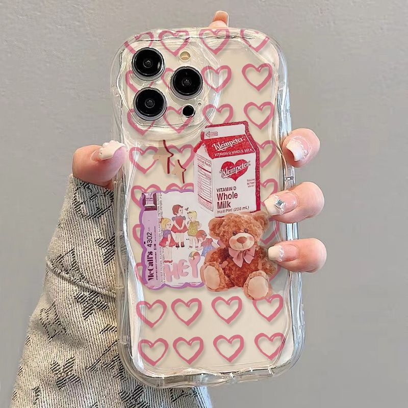 ✅Ốp Điện Thoại Mềm Trong Suốt Chống Sốc In Hình Gấu KZZZ Cho iPhone14 / 13promax 12 / 11 7 / 8p xsxr