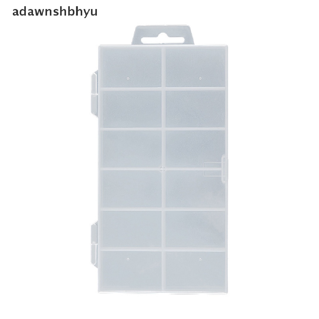 Hộp Nhựa 12 Ngăn Đựng Vật Dụng Trang Trí Móng Tay