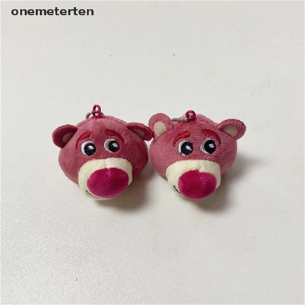 Rten Móc Khóa Hình Gấu Nhồi Bông Dâu Tây Dễ Thương