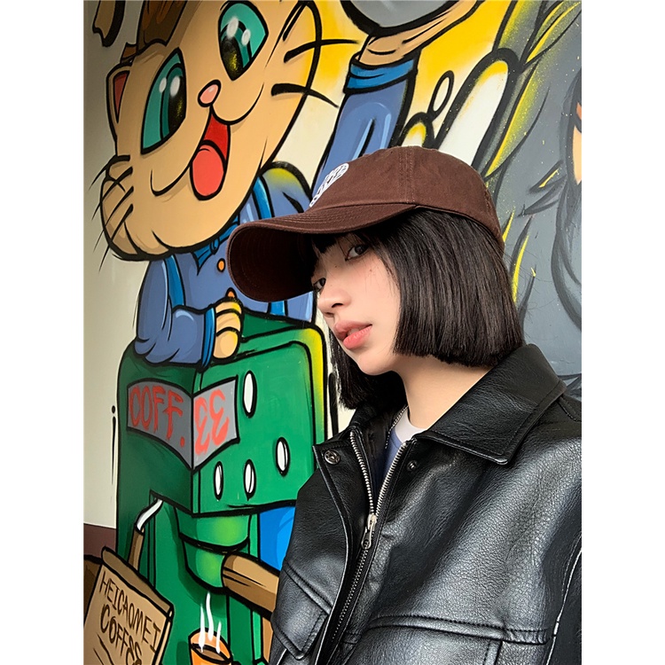 Mũ Lưỡi Trai Mềm Thêu Chữ Phong Cách Hàn Quốc Thời Trang Xuân Hè Cho Nam Và Nữ