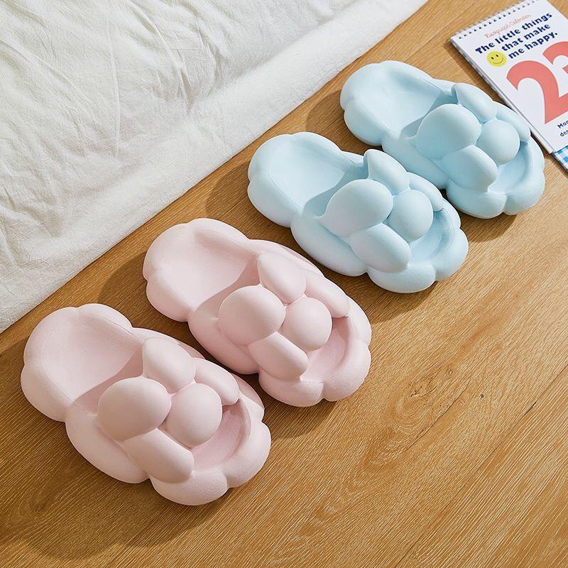 JY123A0 - Dép nữ nam dễ thương bong bóng  bánh mì to size rộng rãi có size lớn 45  giá rẻ êm chân