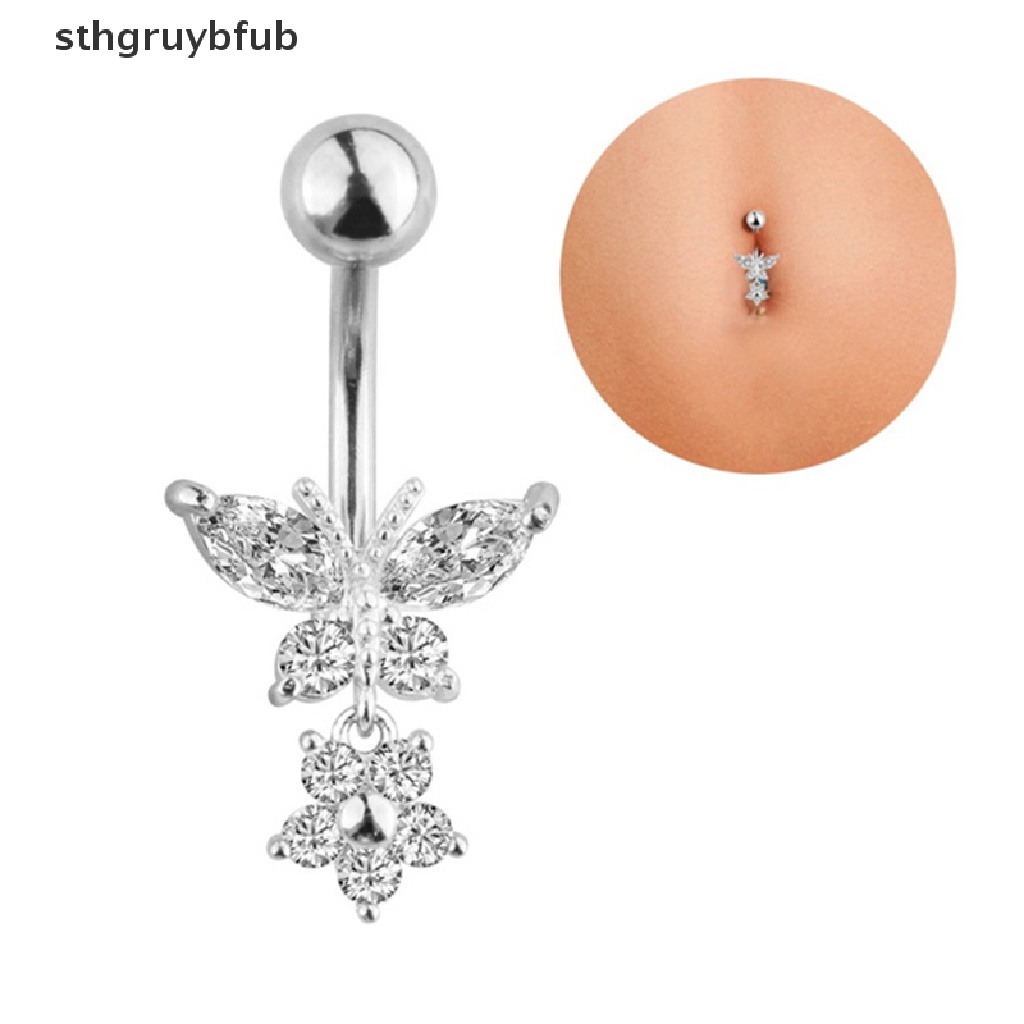 Khuyên RốN HìNh BướM ĐíNh Đá Xinh XắN