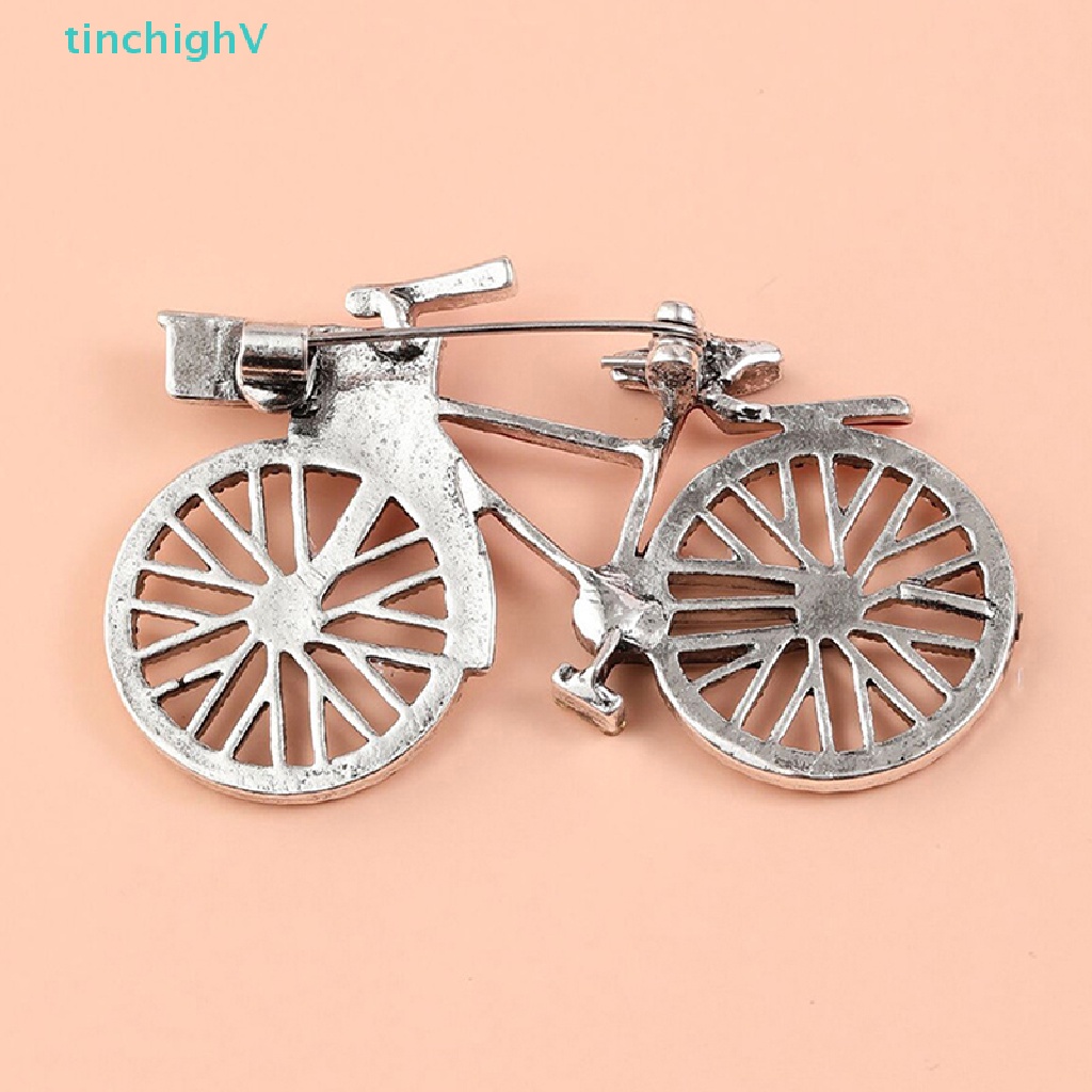 [TinchighV] Ghim Cài Áo Hình Xe Đạp Đính Kim Cương Giả Sáng Tạo Cho Nữ