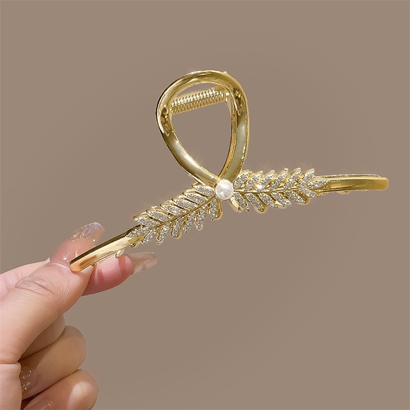 Kẹp Tóc Càng Cua Lớn Màu Vàng Thời Trang Cho Nữ