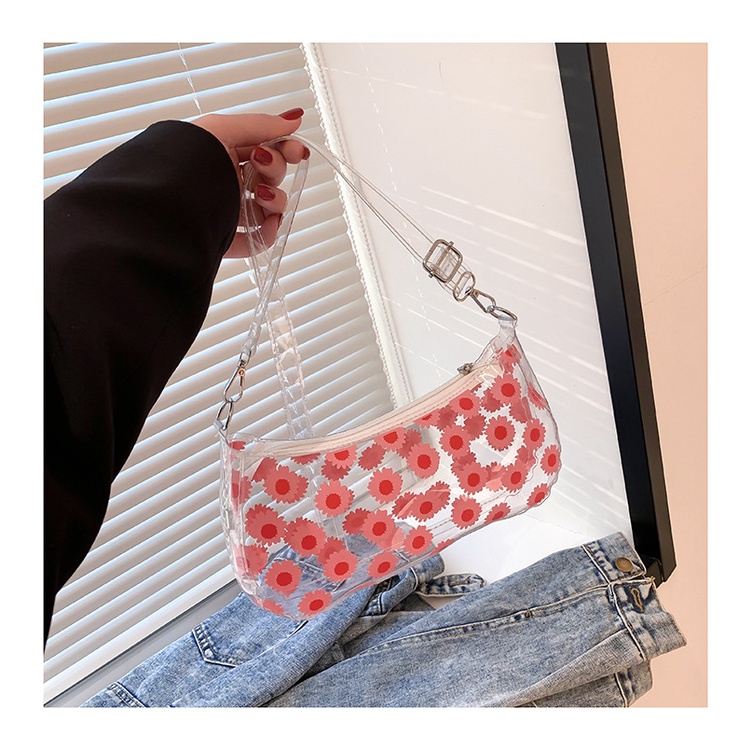 Túi Đeo Chéo Trong Suốt In Họa Tiết Dễ Thương Phong Cách Hàn Quốc Thời Trang Mùa Hè 2023 Cho Nữ