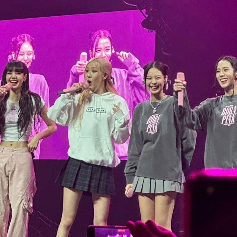 Áo phông BLACKPINK BORN PINK World Tour JISOO JENNIE ROSÉ LISA Dallas
