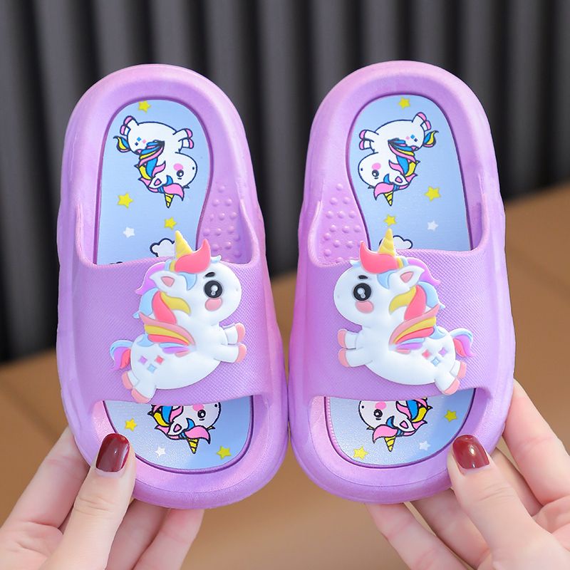 Dép Đi Trong Nhà Mềm Mại Chống Trượt Thời Trang Mùa Hè Cho Bé Gái