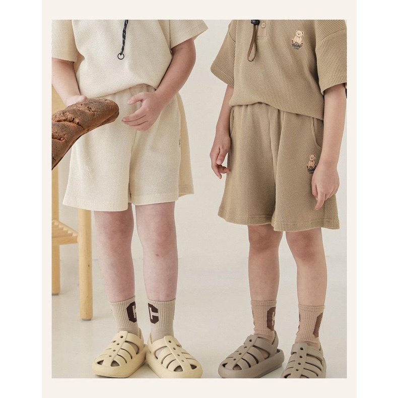 Set bé trai vải thun waffle siêu xịn