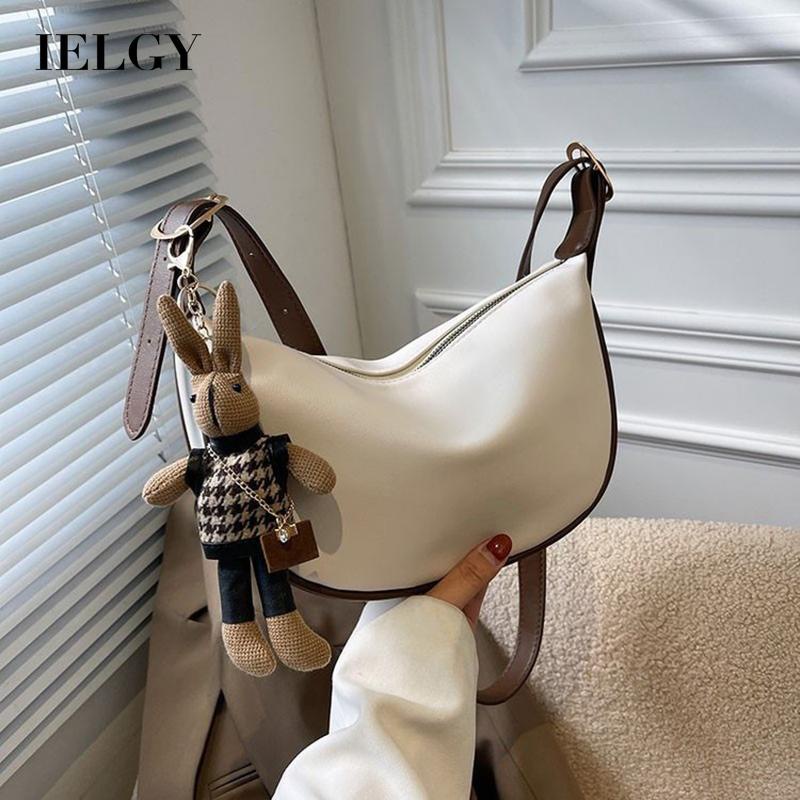 Túi Đeo Chéo Vai Kiểu Bánh Bao Dung Tích Lớn Cho Nữ (Không Kèm Móc Khóa)