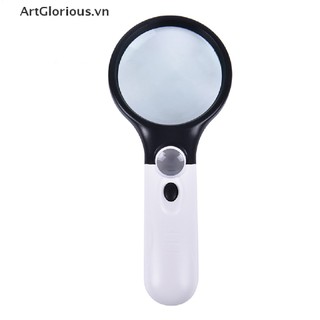 Kính lúp cầm tay 45x tích hợp đèn tiện dụng