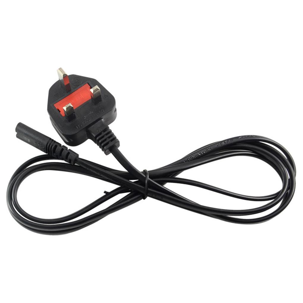 Dây Cáp Kết Nối Nguồn Điện UK 3 Chấu 1 5m Màu Đen 8 Chấu