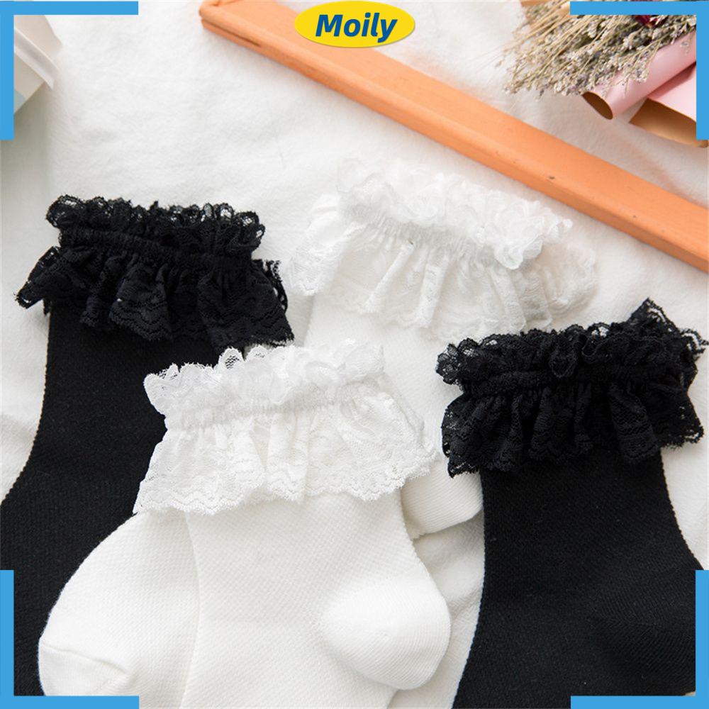 Quần Tất Lưới Phối Ren Hoa Nhiều Màu Sắc Phong Cách Lolita Y2K